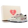 Dunk Low Кожаные Нескользящие Амортизация Устойчивые к истиранию Низкие Скейтбордические Кроссовки GS Бежевый Белый Розовый CW1590-100(Команда44-)