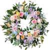 Valentines Day Artificial Flower Wreath Hanging Decor Home Window Door Party Decoration