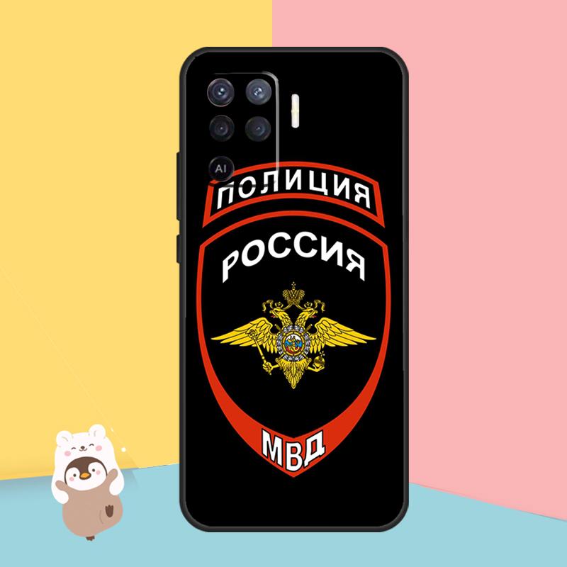 Чехол с логотипом Национальной полиции России для OPPO A94 A74 A54 A53S A53 A31 A5 A9 2020 A52 A72 A83 A91 A93 A1K A15 A16