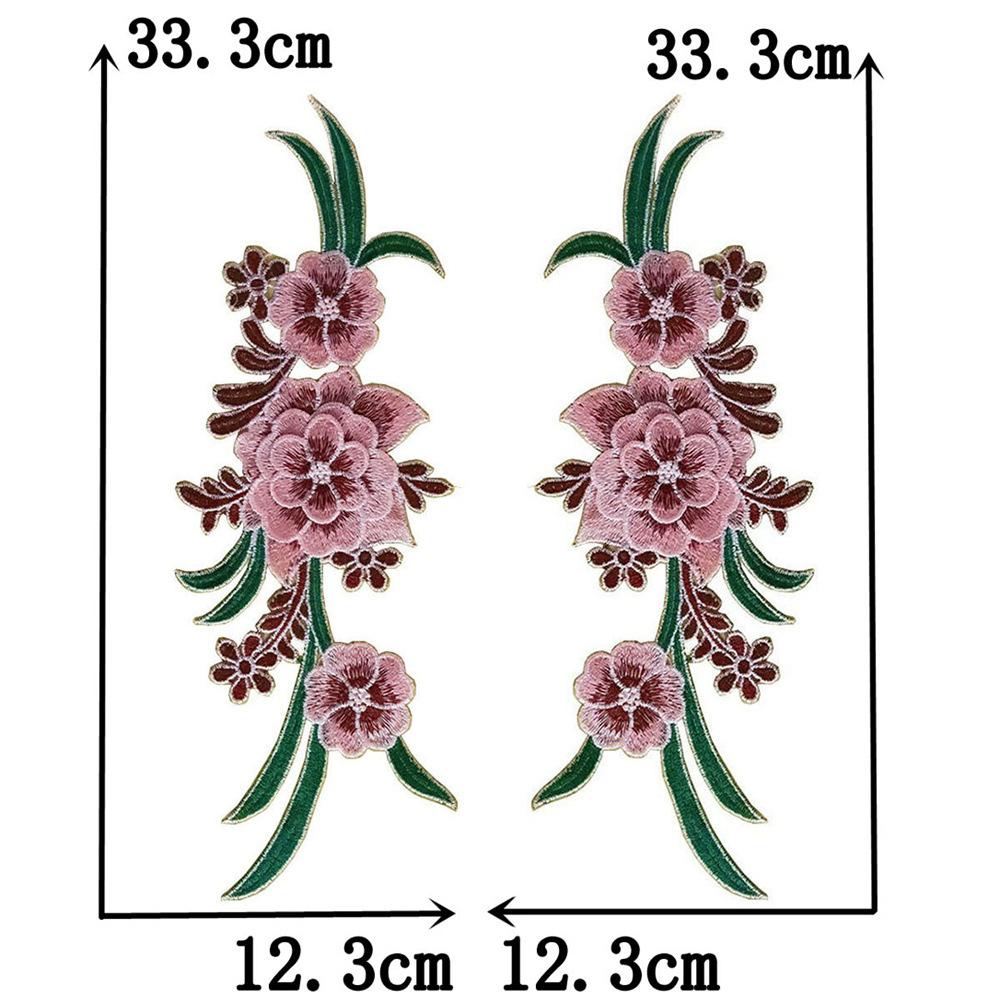 Diy Sewing Color Embroidery Corsage Decorative Patch Repair Cheongsam Dress Performance Dress Clothing Accessories