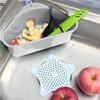 Multifunctional Corner Sink Drain Rack Shelf Suction Cup Sink Strainer Drain Basket Bowl Sponge Holder Kitchen Organizer Storage