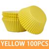 Формочки для выпечки 100 шт. бумажные формочки с антипригарным покрытием для кексов, маффинов, кексов, идеально подходят для свадеб, дней рождения, детских праздников или праздничных вечеринок