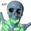 Halloween Holiday Gift Half Body Skeleton Decoration, Realistic Spooky Light Up Plastic Theme Party Supplies for Graveyard, Haunted House, Outdoor