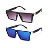 Dervin Men's & Women's Square Sunglasses (Multicolored Lens) (Medium) - Pack of 1