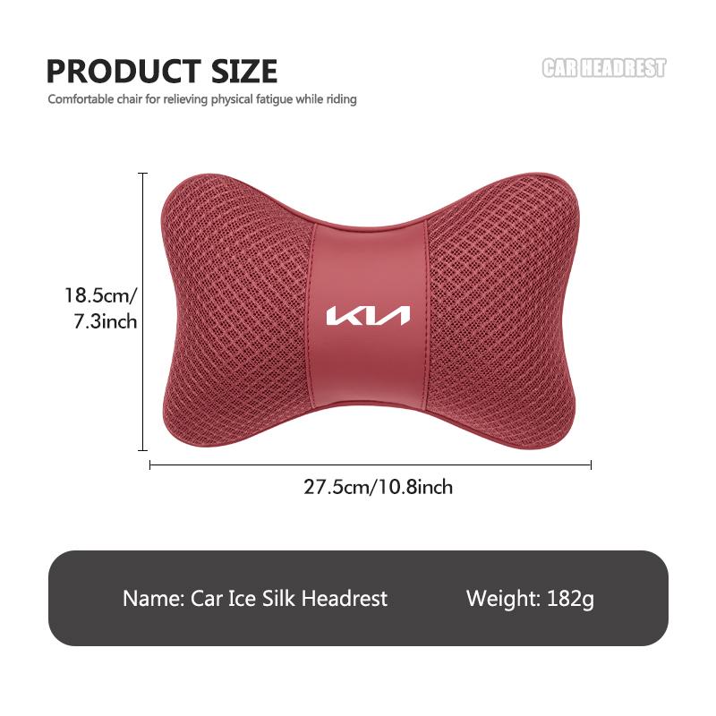 AANU1 Car Seat Neck Headrest Lumbar Pillow Support Memory Foam Cushion For KIA Rio K5 K2 Sportage Ceed Sorento Picanto Stinger Soul
