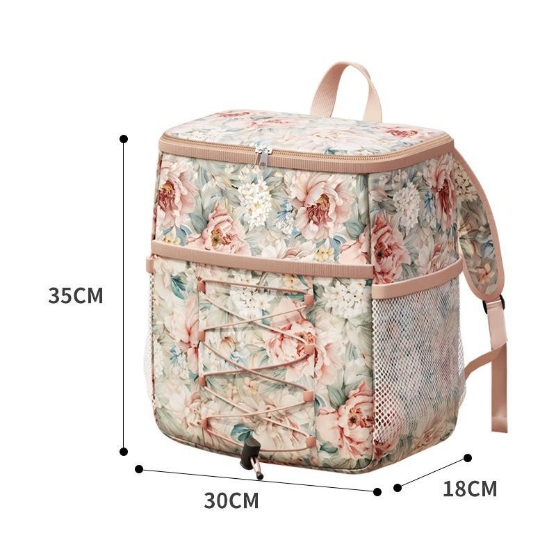 Oxford Cloth Picnic Backpack With Insulated Waterproof Cooler For Outdoor Camping And Hiking