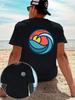 2026 Summer Unisex East Coast Wave Print Tshirt Double Sided Graphic Beach Vacation Casual Unisexs And Unisexs Short Sleeve Tee