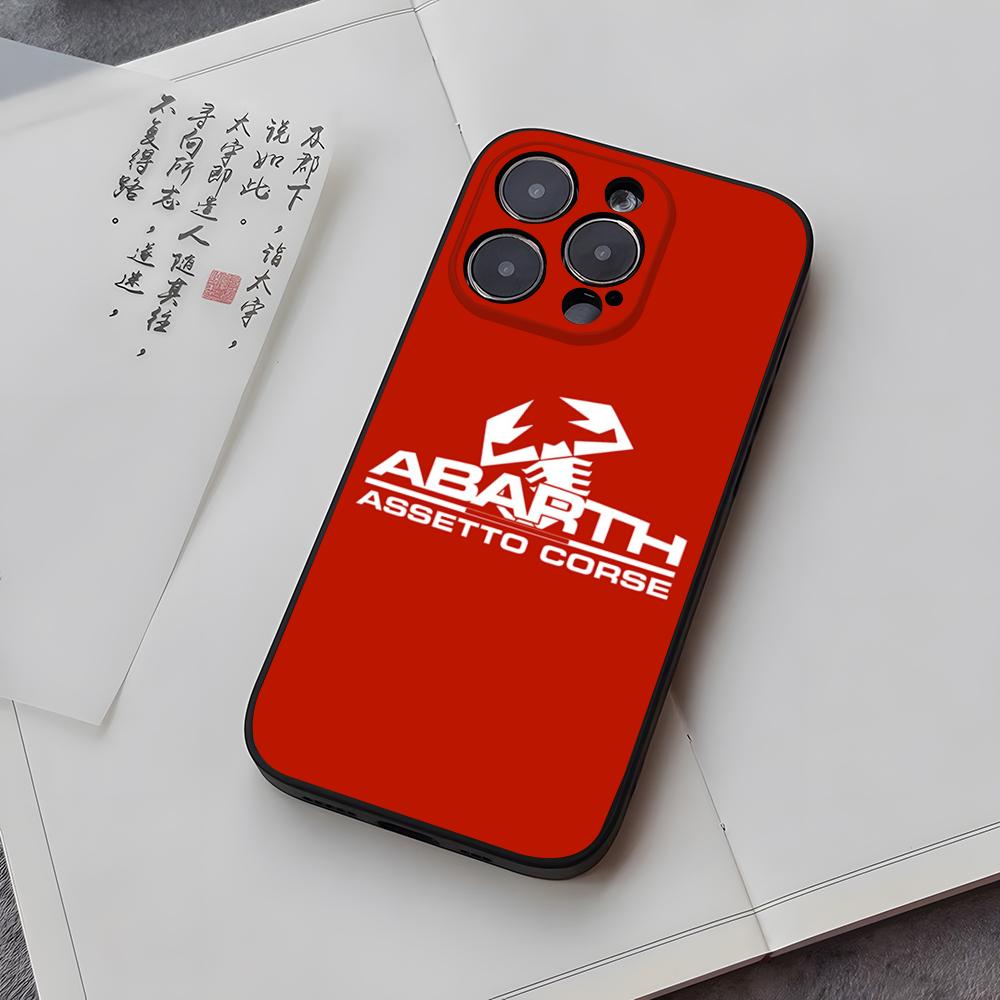 ABARTH Италия Чехол для телефона автомобиля Funda для iphone 14 13 16 11 15ProMax 12 Pro Max Mini Xr Xs X 7 Plus Чехлы