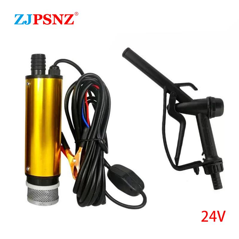 Electric Transfer Pump Diesel Sewage Water Oil Car Camping Fishing Submersible Transfer Pump Kit Pumping Electric Pump 12V 24V