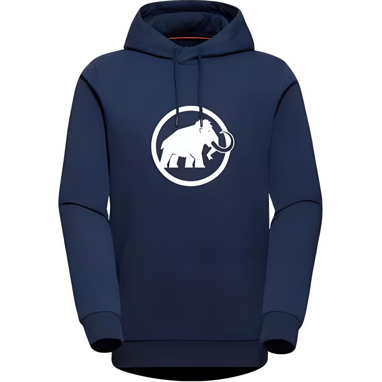 Mammut Свитшот с принтом логотипа, дышащий, с длинным рукавом, мужской, цвет Глубокий синий 1014-04391