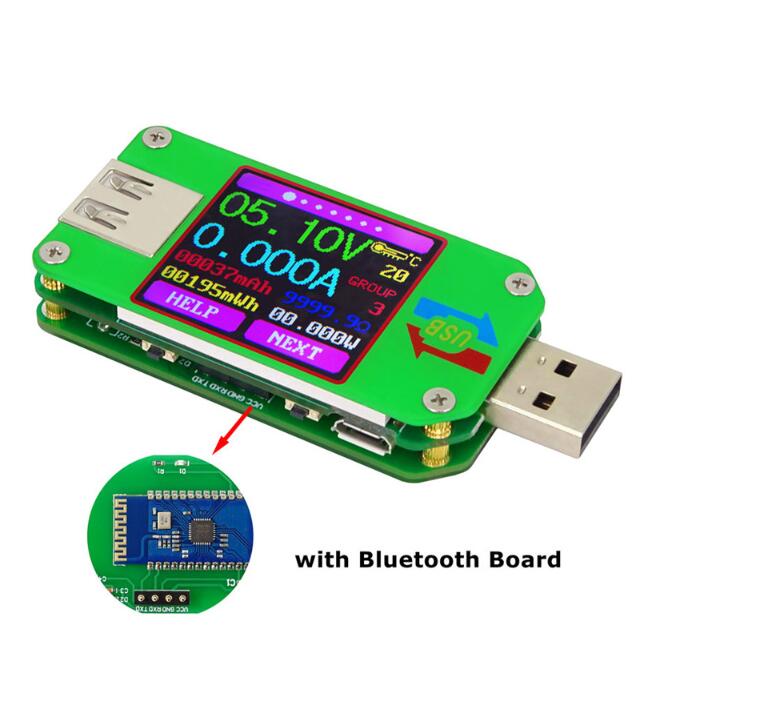 Тип-C Вольтметр Амперметр UM25/25C UM24/24C UM34/34C Цветной ЖК-дисплей DC Volt Быстрое зарядное устройство Амперметр Детектор внешнего аккумулятора
