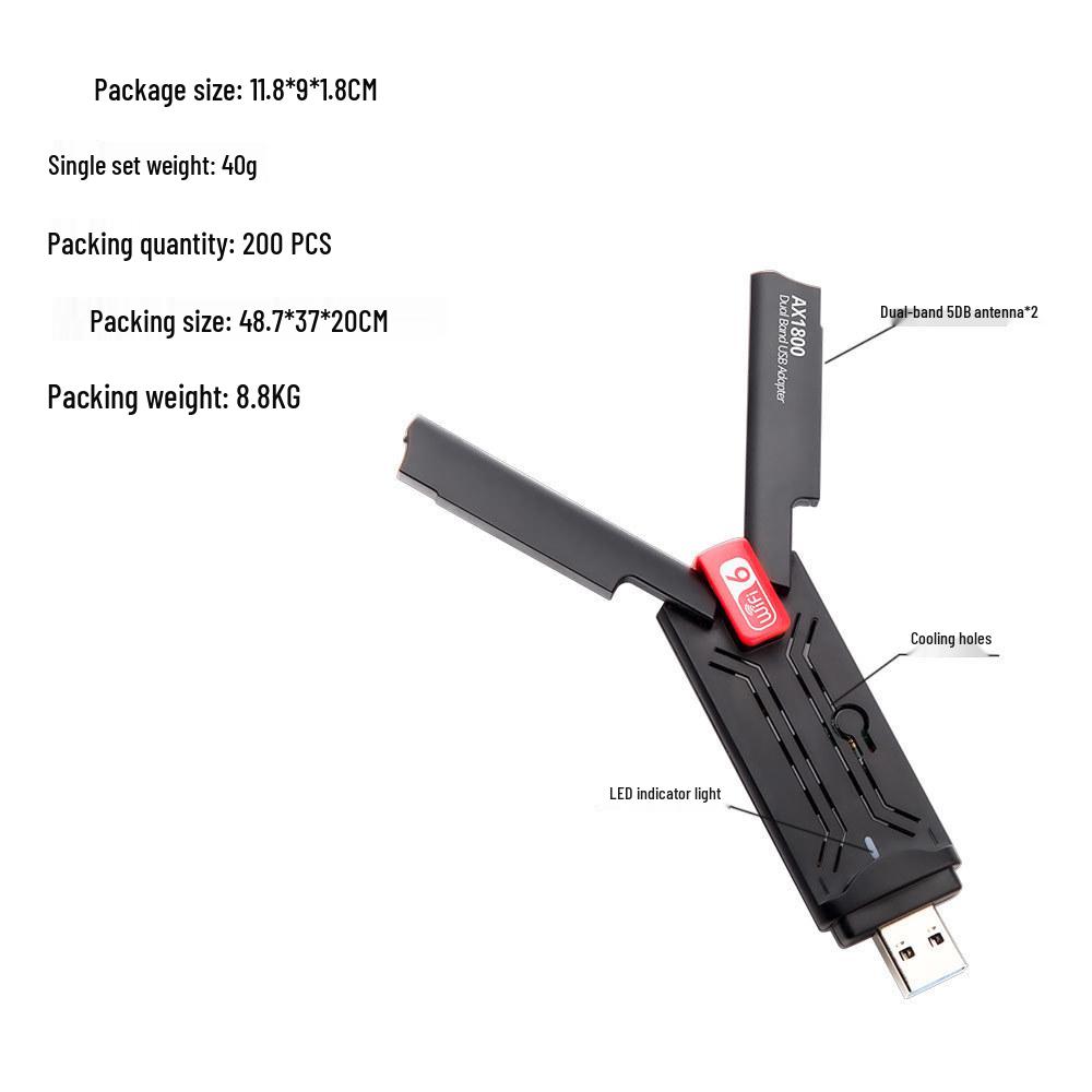 WiFi6 USB 3.0 Dual-Band Wireless Network Adapter