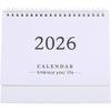 2026 Calendar: Small Desk Calendar 2025-2026, Jul. 2025 to Dec. 2026, 18 Months Standing Flip Planner for Home Office Easy Planning And Organization,