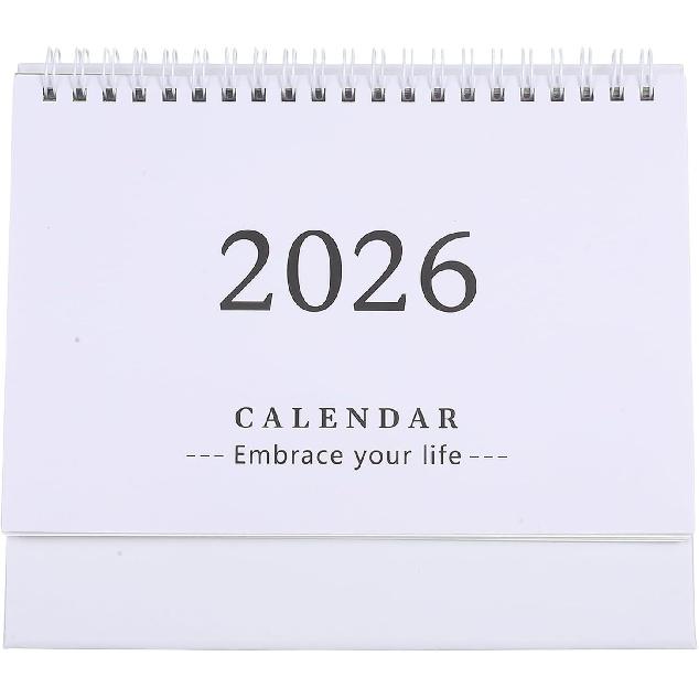 2026 Calendar: Small Desk Calendar 2025-2026, Jul. 2025 to Dec. 2026, 18 Months Standing Flip Planner for Home Office Easy Planning And Organization,