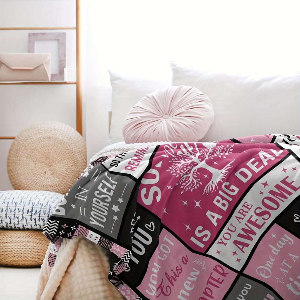 1pc Sobriety Gifts for Women, Sobriety Blanket, Addiction Recovery Gifts, Sobriety Gift Ideas Blanket, Sobriety Flannel Blanket for Women Gi