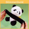 Plush Panda Toy With Soft Polyester Filling For Kids Birthday Gift