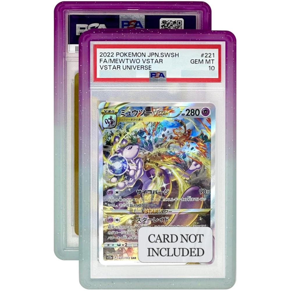 35Pt Psa Graded Card Slab Gradient Silicone Tpu Bumper Case Guard Protector For Sports Game Pokemon Card Display Sleeves Skin