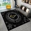 Masonic Freemason Illuminati Ring Area Rug,All Seeing Eye Carpet Rug for Living Room Bedroom Doormat Decor,Non-slip Floor Mat