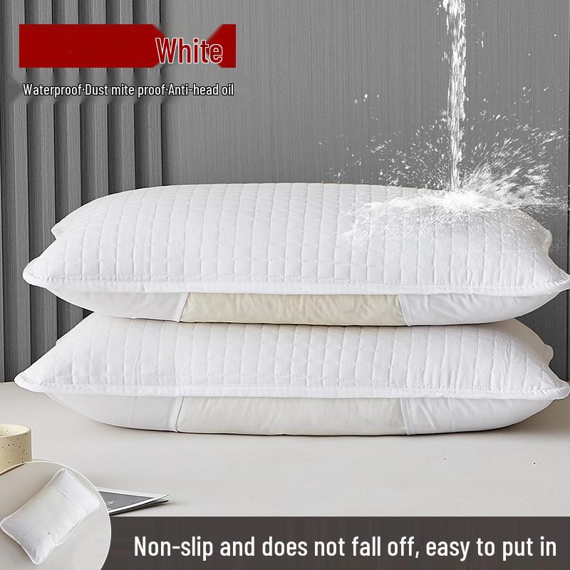 Sweatproof Mite-Proof Pillowcase: Anti-Oil & Stain, Protective Nano Isolation Layer for Men & Women.