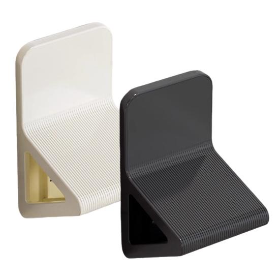 Yousheng 2Pcs Bathroom Pedals Triangular Design Foot Rubbing Stick Brush Holder Easy Installation Anti-Slip Labor-Saving Shoelace