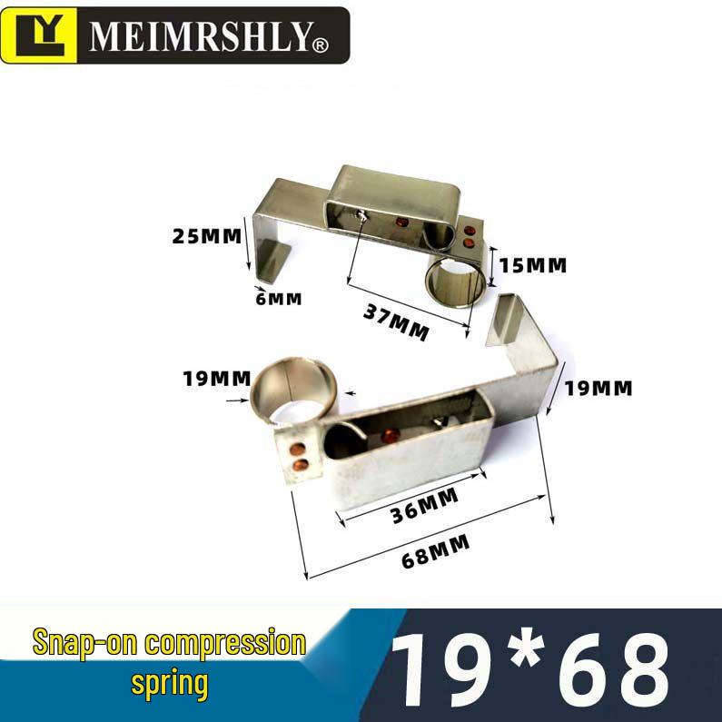 JR Motor Carbon Brush Holder Grip Bracket with Constant Force Spring, Aluminum Copper, 25*32*60 mm.