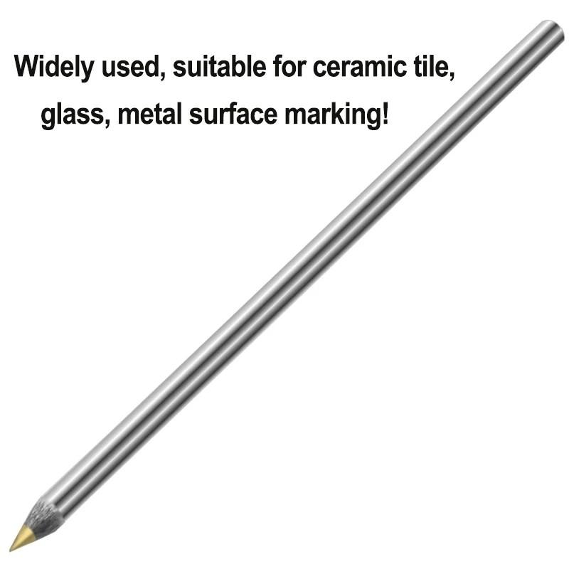 Diamond Glass Tile Cutter Carbide Scriber Hard Metal Lettering Pen Construction Hardened Materials Marking Tools