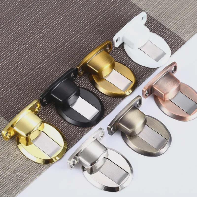 Магнитный бесшумный дверной стопор: Прочное, устойчивое к ударам присасывание для дверей ванной или спальни