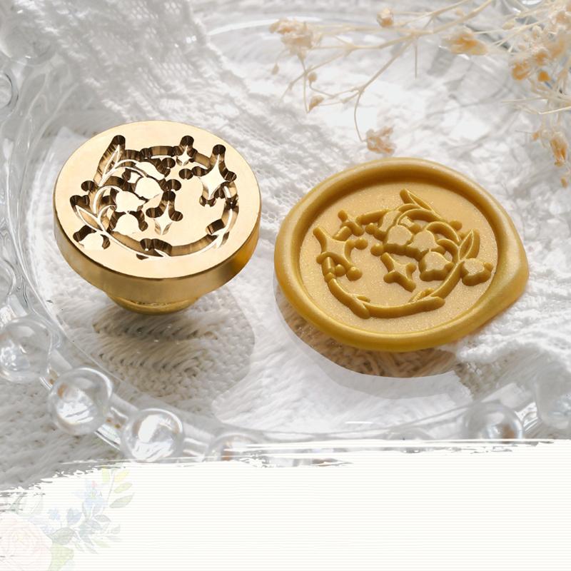 Creative Plant Flower Stamp Head for Hand Account Envelope Fire Lacquer Seal Stamp Head