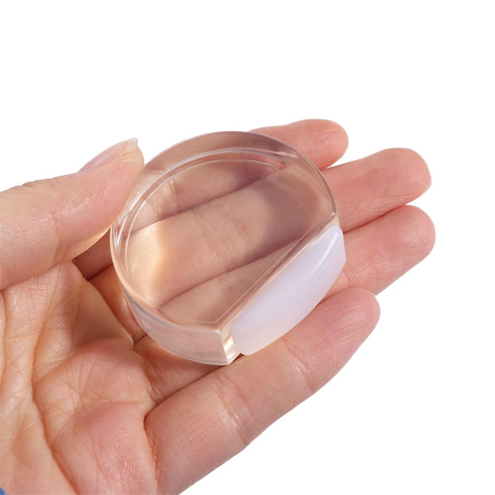 Self Adhesive Silicone Door Stop Light Weight Door Block Universal Transparent Door Stopper  Floor