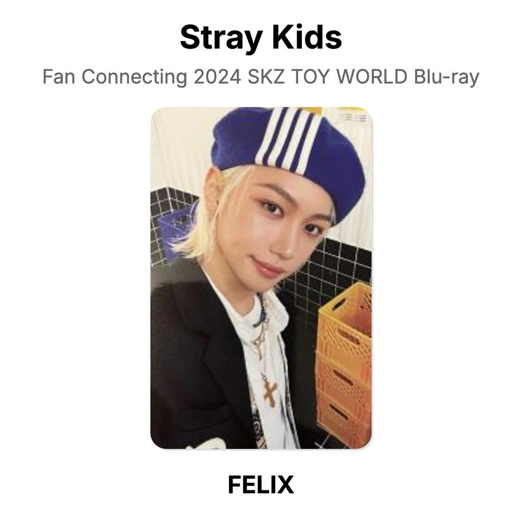 Stray Kids Фан-коннектинг 2024 SKZ TOY WORLD Blu-ray Официальная фотокарточка