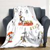 Snoopy Adventures Park Flannel Blanket Super Soft Warm Cozy Blanket For Sofa Bed Office Travel Allseason Home Decor Gift