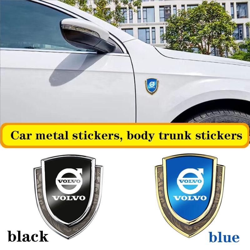3D Metal Car Side Fender Trunk body Emblem Badge sticker for Volvo XC60 S90 XC90 S60 XC40 V60 V90 S40 Volvo EX30 C40 Accessories