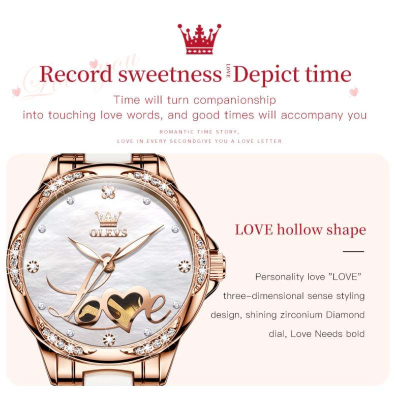 OLEVS Brand Watches Automatic Mechanical Watches Niche Women Watch Women