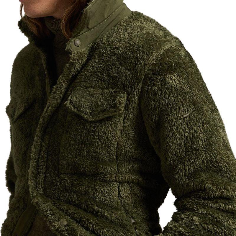 Polo Ralph Lauren SS25 Velvet feel Coat Men's New Olive Green MNPOWOV16823978-301