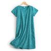 Plus Size Summer Women Nightdress Short Sleeve Cute Cartoon Sleepwear Sweet O Neck Nightgowns Pyjamas Lady's Cotton Sleepdress