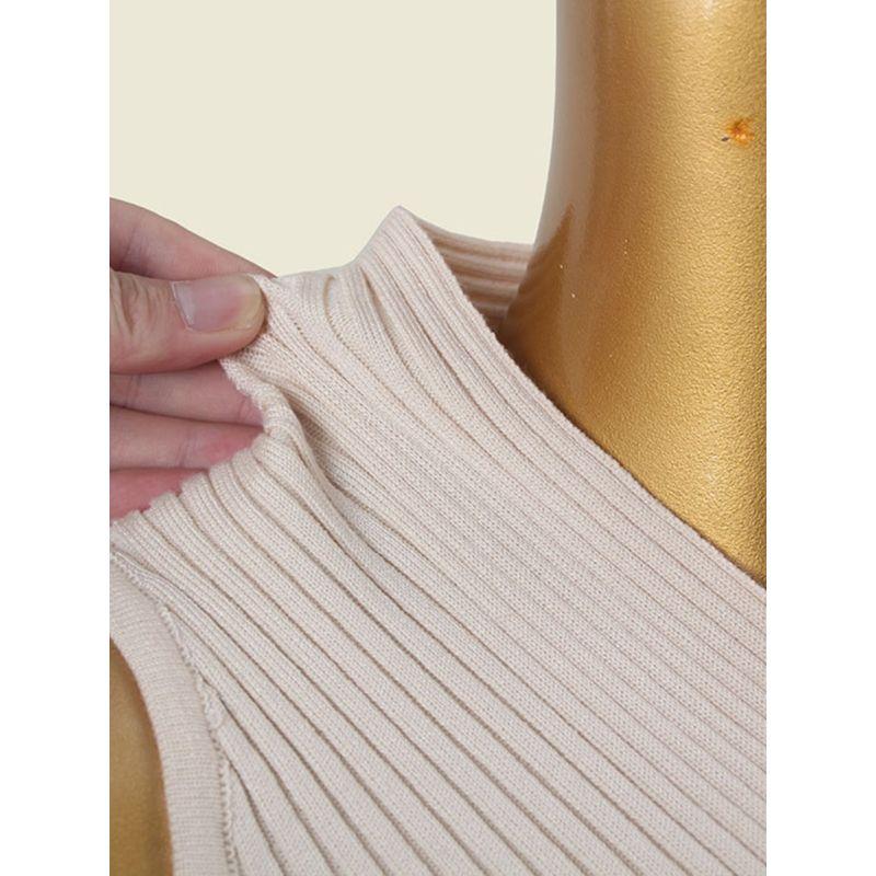 Sweet and Spicy Socialite Cross V-neck Vest Pure Desire Chic Chic Slimming Knitted Sleeveless Vest