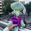 Animation Spongebob Squidward Plush Doll Anime Purple Pajama Robe Plush Stuffed Plaything Bedtime Sleeping Accompany Doll Surprise Gfts