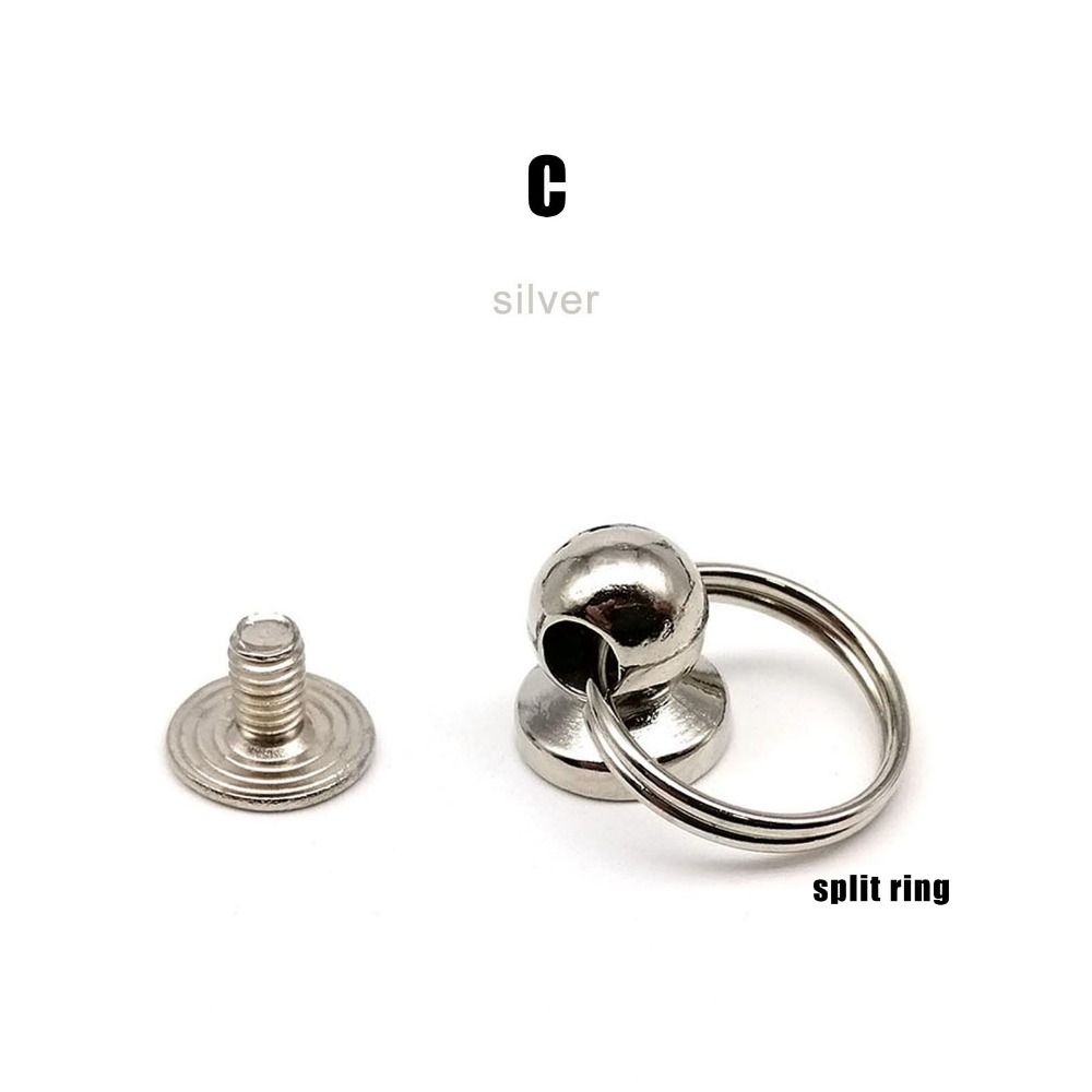 10 шт./уп. с кольцом, шариком, гвоздиком, винтовой застежкой, заклепкой, пуговицей-гвоздиком, для кожаной сумки, ремня, ремешка, чехла для телефона