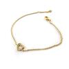 [N6863] - Gold Plated Bracelet 'Love' White Gold