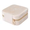 Velvet Travel Jewelry Box Organizer 2 Layer Small Portable Storage Case 2 Layer for Necklaces Rings