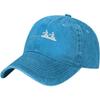 Rowers Heartbeat Baseball Cap Washed Cotton Adjustable Low Profile Sport Headwear for Unisex