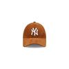 Casquette Femme New Era NY Yankees Corduroy 9Forty - Marron - Logo brodé - Visière incurvée