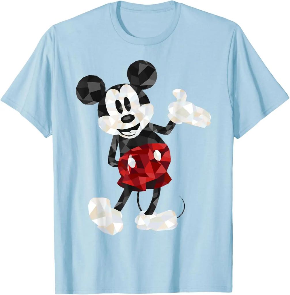 New Mickey Mouse Poly Mickey Portrait Fashion Casual T-Shirt S-4XL Four Seasons Unisex