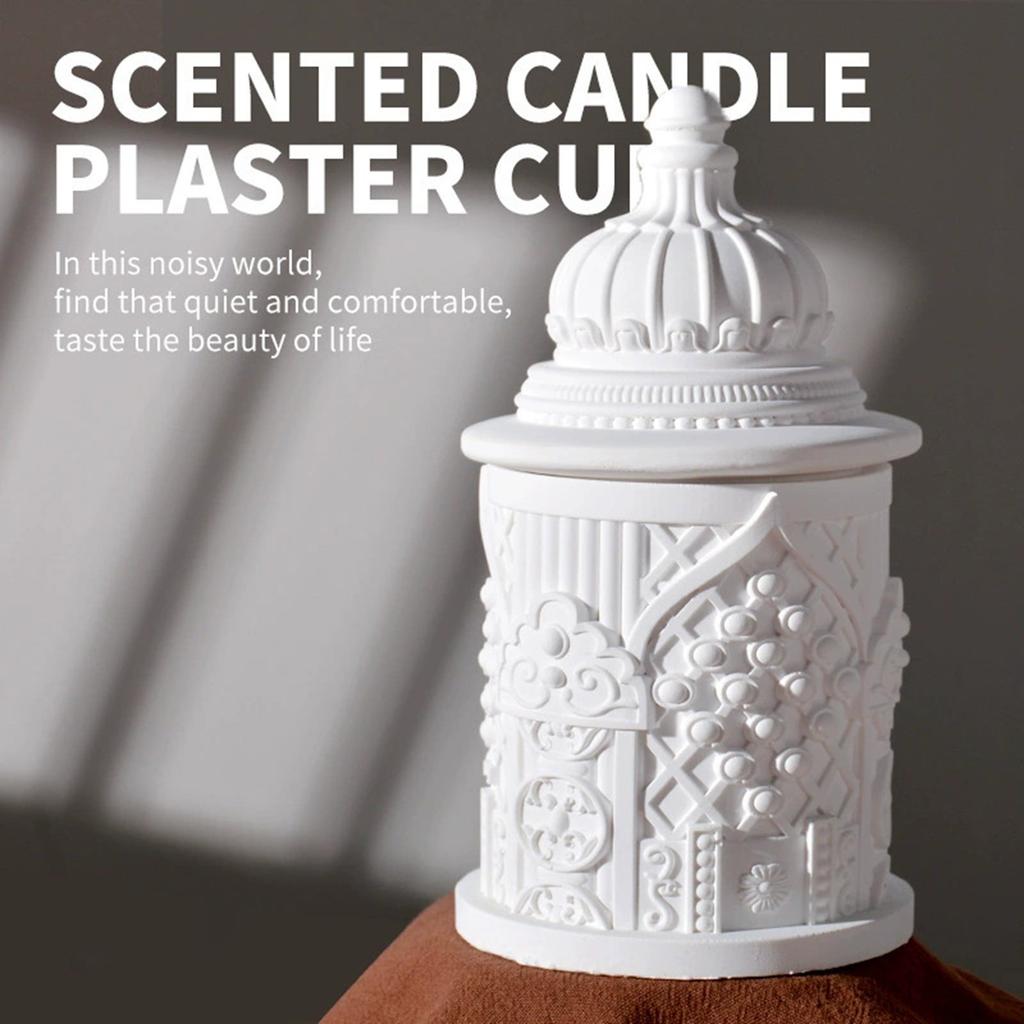 Silicone Mould for Candle Making and Resin Art Castles Memories Storage Cup Crafting Nordic Designs Home Decoration
