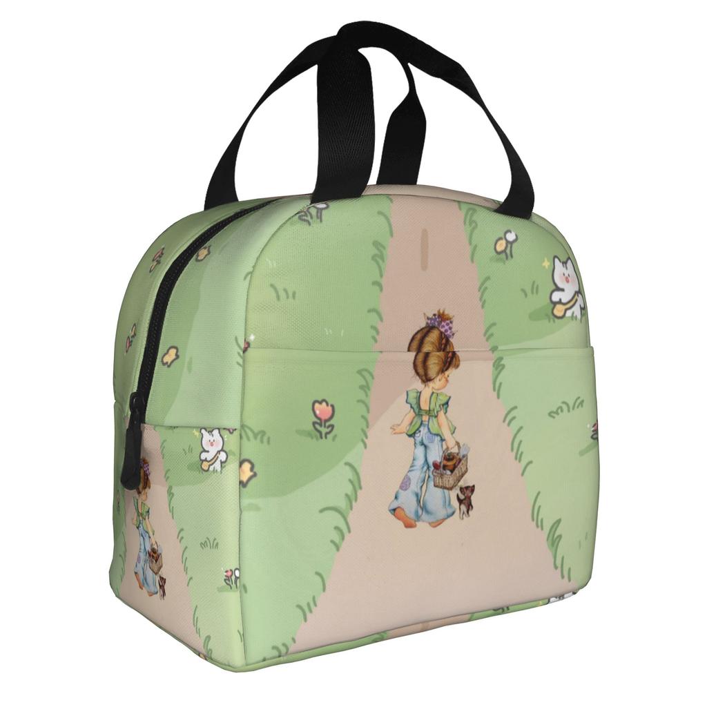 Cartoon S-Sarahs K-Kays Lunch Bag Men Women Kawaii Girl Cooler Thermal Insulated Lunch Boxes for Adult Office