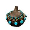 Bohemian Handwoven Adjustable Turquoise Anklet Bracelet&Hand Chain,For Summer Beach Party Music Festival,Perfect Gift for Women