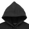 Emporio Armani FW24 Однотонная толстовка с узором-логотипом, с длинным рукавом, женская, черная 6DYM61-YJFYZ-1200