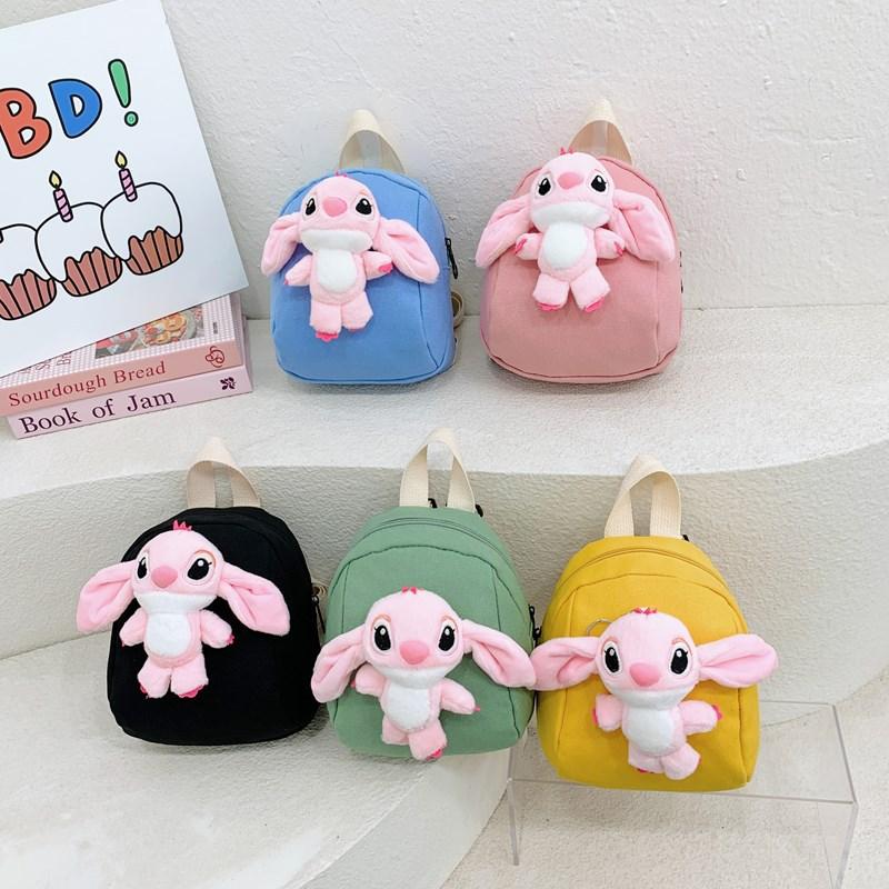 Kindergarten Baby Small Schoolbag Cartoon Cute Three-Dimensional Plush Doll Boys And Girls Backpack Children'S Backpack