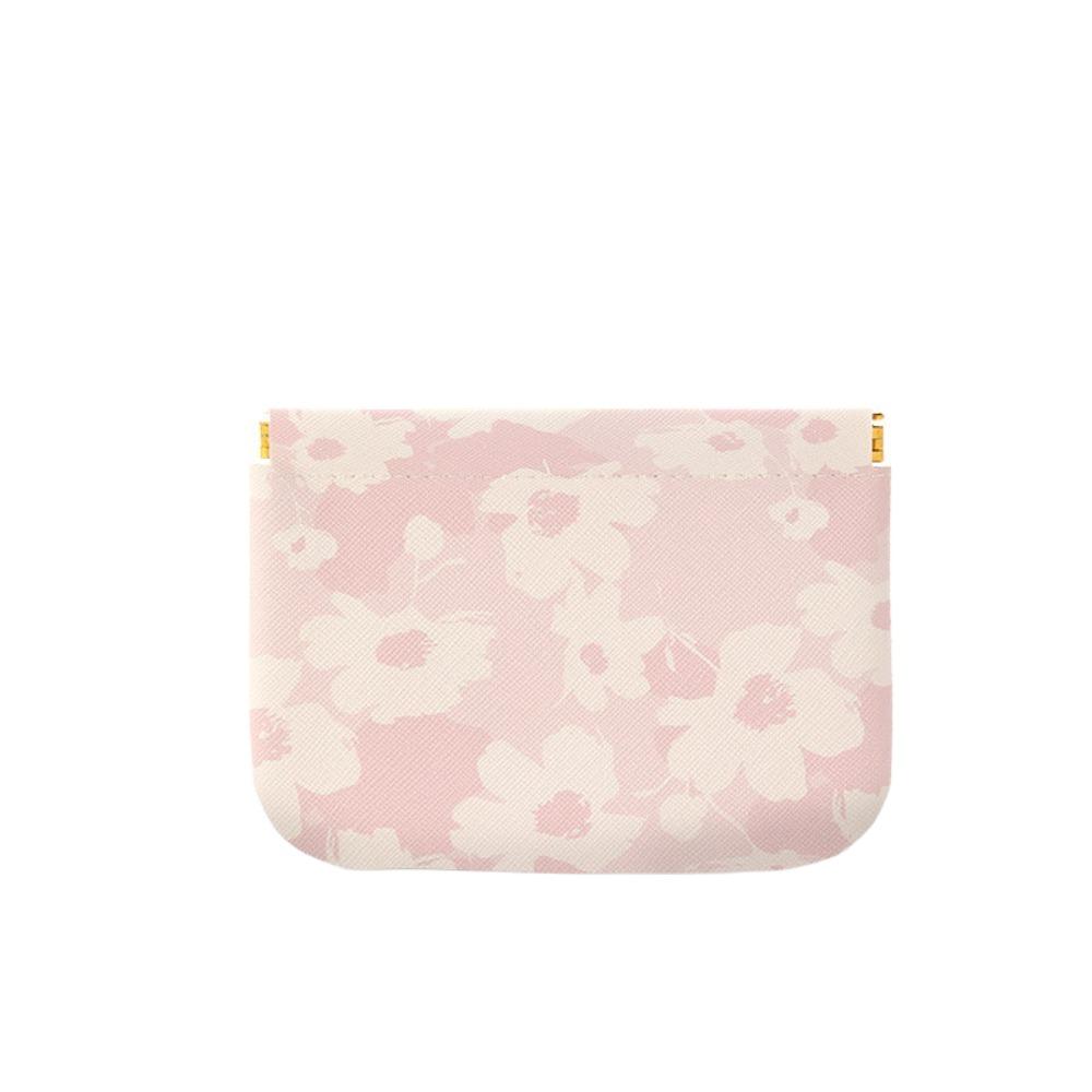Pu Leather New Chinese Style Leaf Spring Bag Cosmetic Bag Jewelry Storage Bag Self-closing Coin Purse Coin Bags Earphone Bag