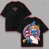 Classic Card Game Anime Yu Gi Oh Manga Graphic Print T-Shirt Men Women Vintage Washed Cotton Summer New Tee Streetwear Harajuku Fashion Oversized Top